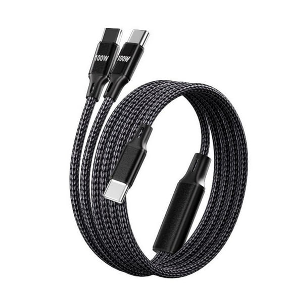 2 in 1 Double USB C Cable USB C to Type C Multiple Charging Cord Replacement