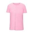thumbnail image 4 of Htigea Clearance Womens Plus Size Tops Shorts Sleeves Blouses Summer Crewneck Tunic Loose Casual T Shirts Today Sales Pink,XXXL, 4 of 4