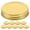 Golden, variant on OFFIGAM 10pcs Metal Canning Jar Lids 70mm Wide Mouth Jar Lids With Leak Proof Seal Suitable For Ball Jars And Food Preservation Black