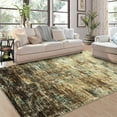 thumbnail image 2 of ZACOO 10x13 Area Rug Extra Large Machine Washable Rug for Living Room Modern Abstract Accent Rug, Brown, 2 of 7