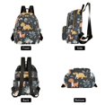thumbnail image 4 of FORMRS Mini Backpack Purse for Women Quilted Travel Daypack Casual Shoulder Bag, Orange Dinosaur, 4 of 7