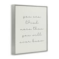 thumbnail image 4 of Stupell Industries Minimal You Are Loved Typography Painting Gray Framed Art Print Wall Art, 16 x 20, 4 of 10