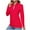 Red, variant on DAFPZW Womens Fall Fashion 2025 Long Sleeve Quarter Zip Shirt Breathable Mesh Shirt Long Sleeve V Neck Sportswear Pullover