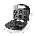 thumbnail image 3 of Mini Donut Maker  Electric Non-Stick Surface Makes 6 Doughnuts  for Kid Friendly Dessert or Snack, 3 of 13