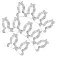 thumbnail image 2 of Shisuyan Tube Buckle Clip Rubber Coated 20Pcs 1.4X0.9X0.3In, 2 of 8