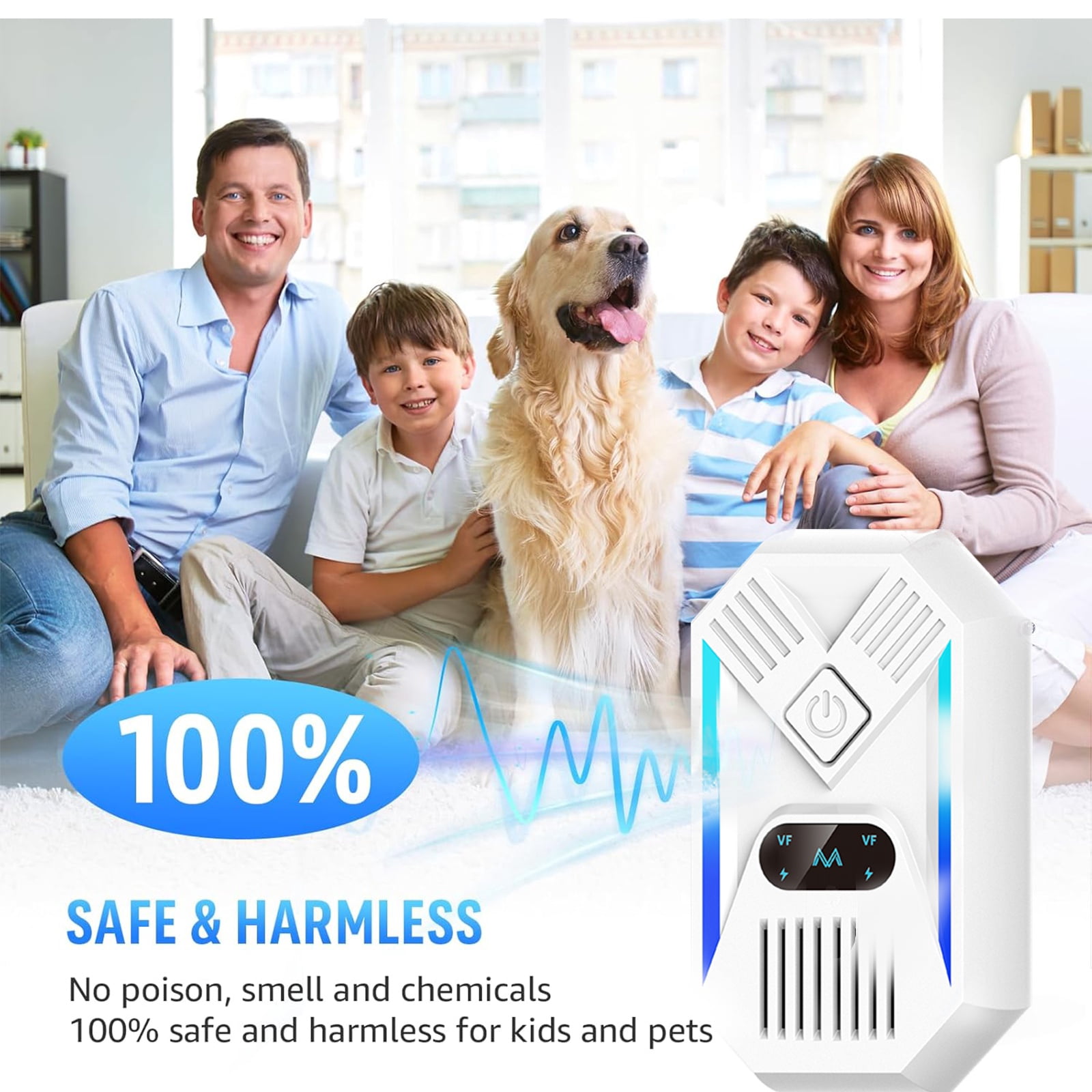 Ultrasonic Pest Repeller Plug in, 6 Packs Electronic Pest Control Indoor for Mice, Bugs, Rodents, Mosquitoes, Ants, Roaches, Mouse Deterrent for Home, Kitchen, Garage, Basement, Office