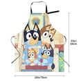 thumbnail image 4 of Saiise Bluey Print Apron With Pockets Kitchen Bib Waterproof Women Men Unisex Adjustable Cooking Apron, 4 of 8