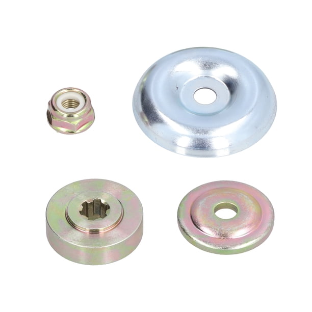 Adaptador de cuchilla para desbrozadora, protector de placa de empuje, arandela, cuchilla, adaptador de cabezal de corte, Kit adaptador de cabezal de corte construido para durar