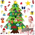 thumbnail image 4 of Árbol de Navidad de fieltro DIY Decoración navideña para el hogar Navidad 2022 Adornos navideños de Año Nuevo Papá Noel Regalos de Navidad para niños, 4 of 5