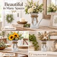 thumbnail image 4 of Vintage Galvanized Metal Pitcher Vase, Shabby Chic Watering Can Flower Holder, Distressed Iron Floral Container, Rustic Table Mantel Decor Vessel, 4 of 8