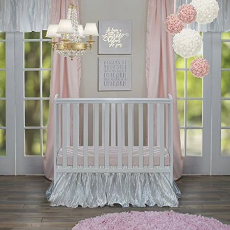 Glenna Jean Lil Princess Dust Ruffle Mini Crib Skirt Pink