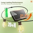 thumbnail image 2 of Luces Solares de Cadena Addlon con 10 LED, Control Remoto, USB, Impermeables, 2 of 9