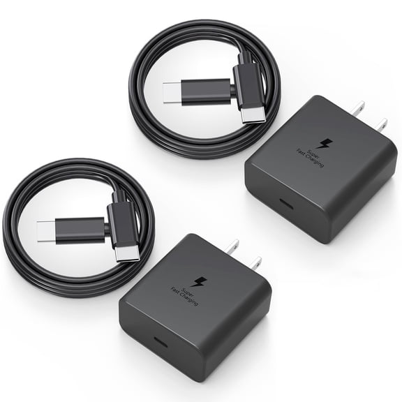 2Pack 45W USB C Fast Charger for Samsung Galaxy Z Fold 6 Fold 5 Flod 4 Flip 6 Flip 5 A03s A14 A71 Google Pixel 7 Pro 6 5