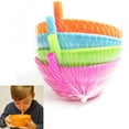 thumbnail image 6 of 4 Cereal Bowls with Straws for Kids BPA Free Plastic Toddler Bowl Built-in Straw, 6 of 7