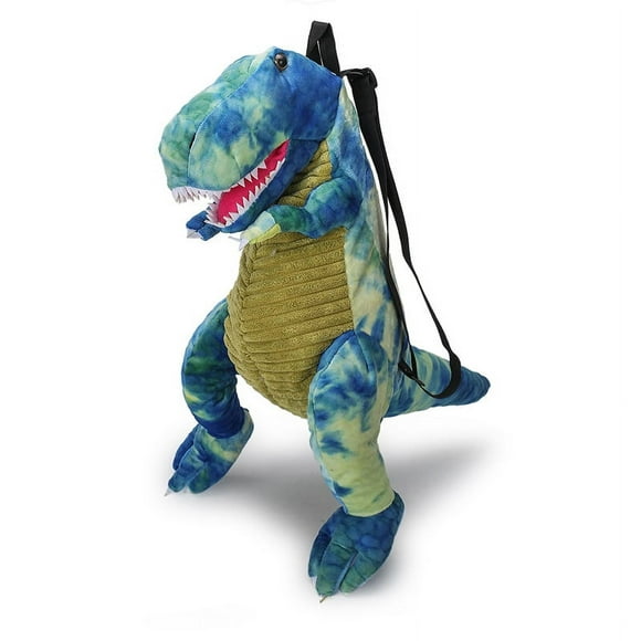 Home Decoration 3D Dinosaur Backpack Cute New Fashion parent-child Creative Animal Cartoon Plush Backpack Dinosaurs Bag for Kids Gifts (Blue) for All Kinds of Festivals and Game Toys