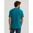 thumbnail image 2 of Wrangler Men's Retro Western Graphic Cyan Blue T-Shirt 112350032, 2 of 4