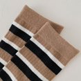thumbnail image 4 of DQRPSEETB Women Autumn Winter Pile Socks Casual Tube Socks Brown Retro Striped Socks Long Socks for Women,Long Socks, 4 of 4