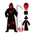 thumbnail image 4 of Halloween Reaper Themed Costume Set, Complete Role‑Play Outfit with Matching Accessories, Dress‑Up Ensemble for Themed Gatherings, Performances and Holiday Event Activities (Style#2 S), 4 of 6