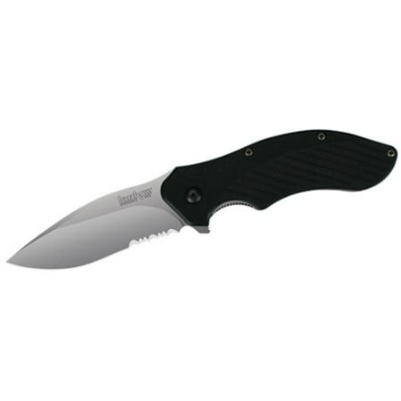 Handle Stainless Steel Liner Lock - Kershaw CLASH 1605ST Serrated Folding Blade Knife