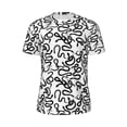 thumbnail image 5 of Wukai Hand Drawn Snake Print Men's Short-Sleeved Mesh T-Shirt,Quick-Dry Short Sleeve Workout T-Shirt-Large, 5 of 8