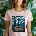 thumbnail image 5 of Christian Faith He Is Risen Starry Night Style T-Shirt for Men and Women, Ash, Size 3XL, 5 of 6