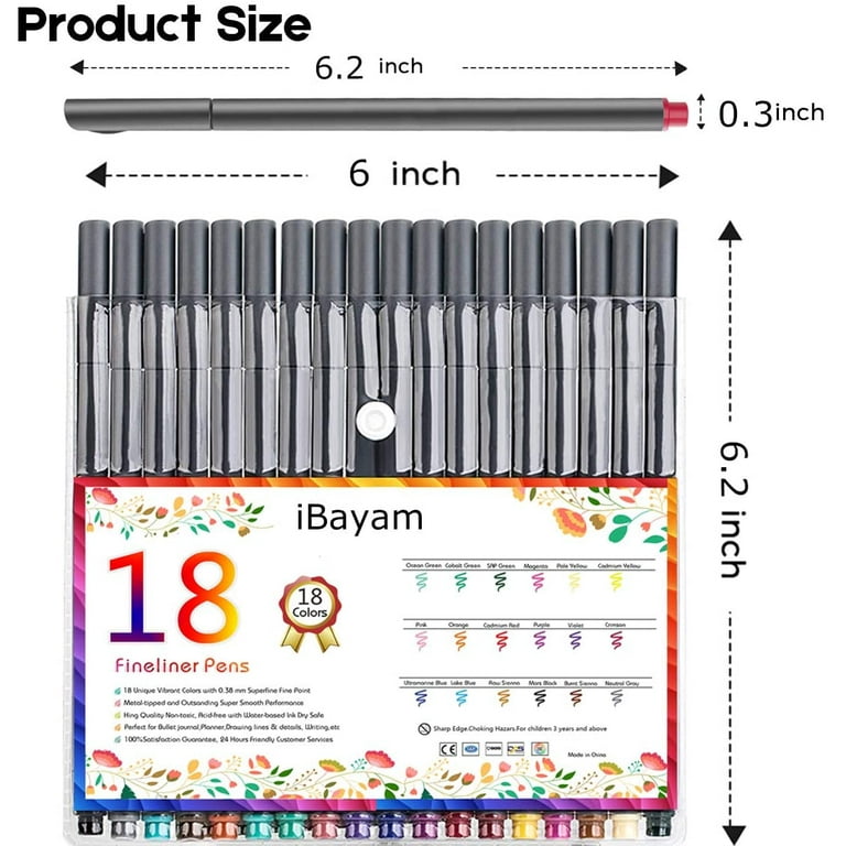 iBayam Journal Planner Pens Colored Pens Fine Point Markers Fine Tip  Drawing Pens Fineliner Pen for Journaling Writing Note Taking Calendar  Coloring Art Office …