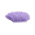 thumbnail image 1 of JUNWELL 1 Yard Dyed Ostrich Feather Fringe Trim Ribbon Embellishment Cream, 1 of 10