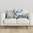 thumbnail image 6 of Blue Decorative Throw Pillow Covers 18x18 Set of 4, Blue and Grey Modern Daisy Floral Pillows Linen Pillow Covers for Couch Sofa Living Room, 6 of 6