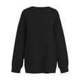 thumbnail image 7 of Lumtrix Women Fall Oversized Crewneck Sweatshirt Vintage Long Sleeve Pullover Loose Fit Cute Y2K Hoodie Black 2XL, 7 of 7