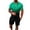 Green, variant on VBTAPA 2 Piece Summer Outfits for Men Short Sleeve Polos Shirts and Shorts Set Color Block Print Casual Tracksuit Beach Vacation Suit Black M
