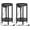 Black, variant on Small Round Side Table with Charging Station, 2-Tier Round Bamboo End Table, Compact Sofa Bedside Table for Small Space, Easy Assembly, for Living Room, Bedroom, Apartment, Black BB156UBZ01