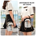 thumbnail image 6 of FORMRS Crossbody Bag for Women Quilted Travel Shoulder Cell Phone Purse with Chain Strap Handbag, White Astronaut, 6 of 7