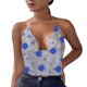 thumbnail image 1 of Recortada camisetas sin mangas para las mujeres de impresión para mujer Ropa sexy Rebordear Ajustable Sin mangas Sin espalda Halter Crop Top Club Vintage Tank Tops (F, M), 1 of 6