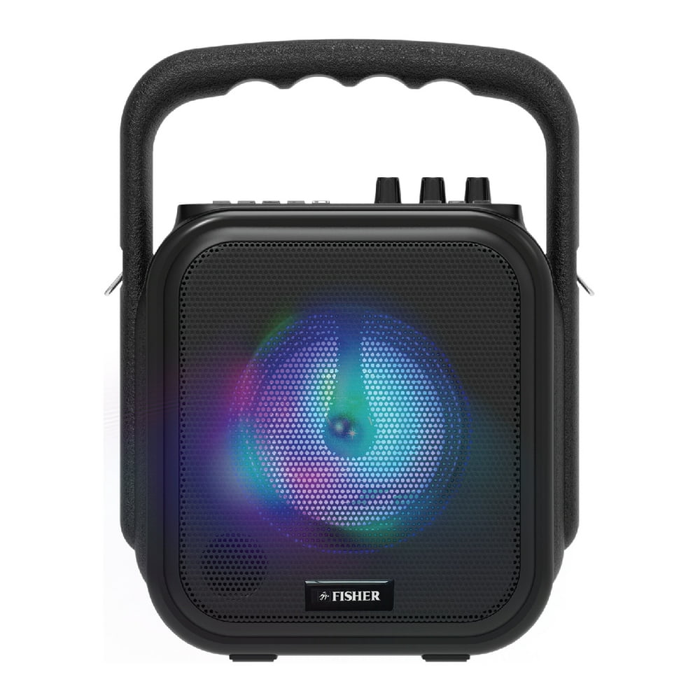 Fisher Mini Wireless Stereo Speaker System, Portable, Bluetooth, Mic