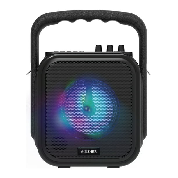 Fisher Mini Wireless Stereo Speaker System, Portable, Bluetooth, Mic