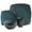 Teal/Black, variant on Gibson Soho Lounge Square 16-Piece Dinnerware Set - Eclipse