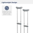 thumbnail image 5 of Muletas ajustables para caminar Drive Medical RTL10433, color plateado, 5 of 5