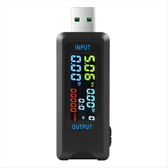 Probador USB DC Voltímetro Digital Amperimetro Corriente Voltaje Amperímetro Detector Banco de Energía Indicador de Cargador