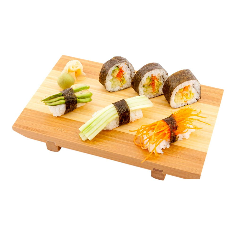 Kichvoe Hamper Decorative Tray Basket Reusable Sushi Plate Sushi Holder  Meat Holder Sushi Supplies Dessert Plate retaurant Supplies Woven Sushi  Dish