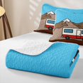 thumbnail image 4 of Erosebridal Camping Camper Twin Quilt Set,Outdoor Adventure Theme Twin Coverlet Set For Boys Kids,2-Piece, 4 of 7