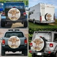thumbnail image 6 of America Independence Flag Vintage Spare Tire Cover Dust-Proof Sun Protection Rv Tire Covers Waterproof Wheel Cover Protectors Universal Fit Rv SUV Jeep Truck Trailer Camper Travel Accessories, 6 of 10