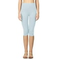 thumbnail image 2 of Womens High Waist Seamless Cotton Capri Leggings, 2 of 5