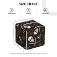 thumbnail image 4 of Lsque Pirate Skulls Printed Tissue Box Cover Holder, Facial Paper Organizer Dispenser,Square with Bottom Belt, PVC Leather Decorative Organizer, 4 of 8