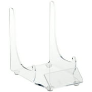 Plymor Clear Acrylic Display Easel With Label Front, 4.5" H x 3.125" W x 4.25" D