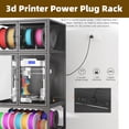 thumbnail image 2 of LUMAMIN 3D Printer Cabinet, Heavy-Duty Metal 3D Printer Enclosure with 2 Filament Storage Rack, Noise Reduction, 28.90" W x 23.20" D x 66.5" H, 2 of 9