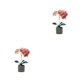 thumbnail image 4 of Advancent Orquídea artificial Bonsai Simulación en maceta Phalaenopsis Home Office Type1 NO1, 4 of 6