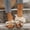 Beige, variant on Womens Slip On Loafers Round Toe Knit Design Flat Sole Shoes for Women Casual Walking Sneakers Flats US :6