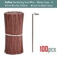 thumbnail image 1 of 100 Uds. Bridas para cables de jardinería oblata, bridas de alambre de hierro reutilizables para flores, plantas, vides trepadoras, cuerdas fijas recubiertas multifunción Tan Jianjun unisex, 1 of 2
