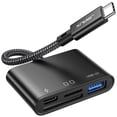 thumbnail image 1 of Lector de tarjetas SD USB-C JSAUX 4 en 1 con USB 3.0 y puerto de carga, 1 of 7