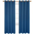 thumbnail image 1 of Deconovo Cortinas opacas térmicas Deconovo para oscurecer habitaciones, con ojales en la parte superior, para oficina, color naranja, 132 x 163 cm, 1 of 6